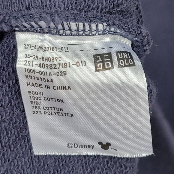 Uniqlo Navy Blue Mickey Mouse Sweater Dress | Size XL - Picture 7 of 9